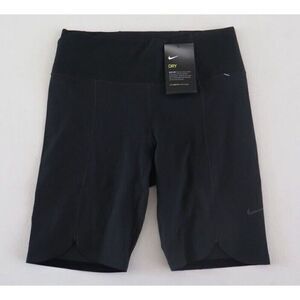 Nike DA0837 010 Women's M Black High Waist One Luxe Tight Fit Shorts $65